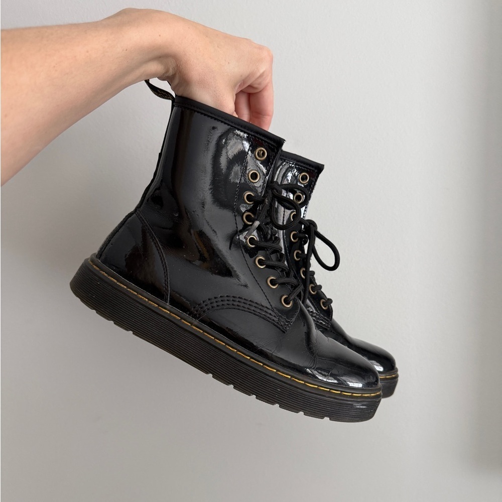 Dr. Martens ‘Zavala’ Patent Leather Combat Boot
